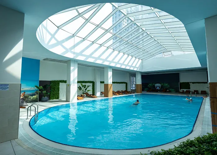 19th & 18th & 7th Floor Secure With Pool & Fitness & Parking Included In Price - Self Check-in Available Skopje